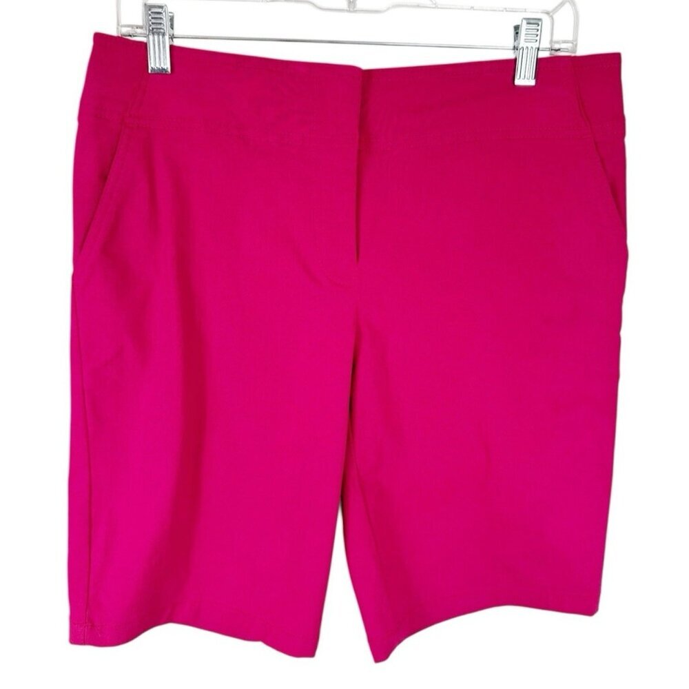IZOD‎ Golf Women's 8 Performance Woven Stretch Shorts Pink 10" EUC